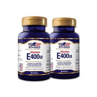Vitamina E 400 UI Vitgold Kit 2x 60 Cápsulas - 153... - Vitgold