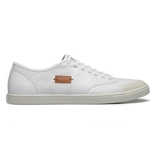 Sapato Masculino Sneaker Camurca Branco - JEF