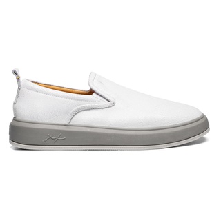 Sapato Masculino Yacht Liso Crackle Off White - JEF