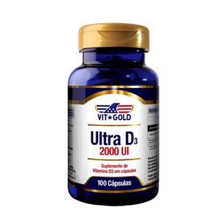 Vitamina Ultra D3 2000UI Vitgold 100 cápsulas - 15... - Vitgold