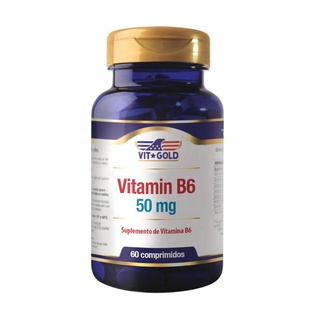 Vitamina B6 50mg Vitgold 60 comprimidos - 1685 - Vitgold