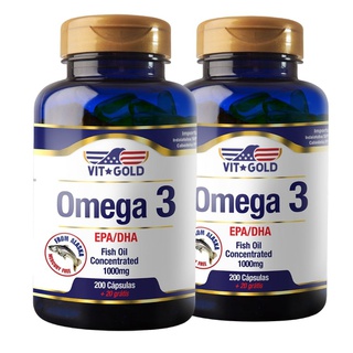 Ômega 3 Fish Oil / Óleo de Peixe 1000 mg Vitgold K... - Vitgold