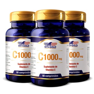 Vitamina C 1000 mg Vitgold Kit 3x 60 comprimidos -... - Vitgold