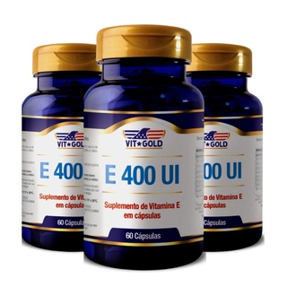 Vitamina E 400 UI Vitgold Kit 3x 60 cápsulas - 153... - Vitgold