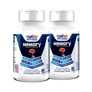 Memory Power Formula Vitgold Kit 2x 60 cápsulas - ... - Vitgold