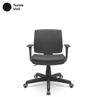 Cadeira Brizza Soft Executiva Vinil Giratória com Braços Reguláveis e Sistema BackPlax - Francolivetti