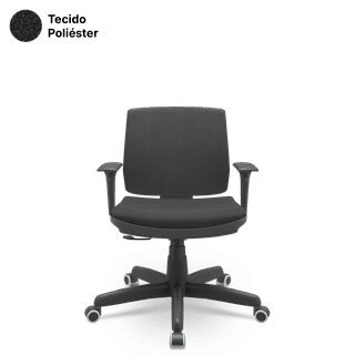 Cadeira Brizza Soft Executiva Poliéster Giratória Relax - Braços Reguláveis - Francolivetti