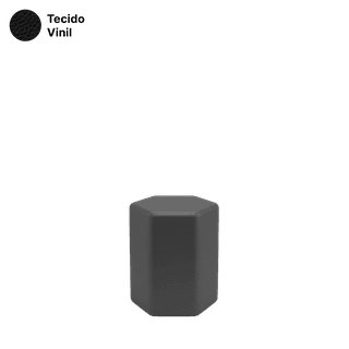 Puff Alelo 04 Vinil Formato Hexagonal Moderno e Versátil - Francolivetti