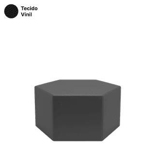 Puff Alelo 05 Vinil Formato Hexagonal Moderno e Versátil - Francolivetti