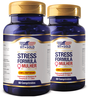 Stress Formula Mulher L-triptofano Vitgold Kit 2x ... - Vitgold