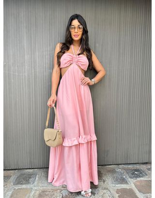 Vestido Maya rosê - MHA VIANA STORE