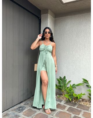Bata Donatella Verde Com Short - MHA VIANA STORE