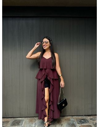 Bata Borro Chic Dalila Marrom Escuro - MHA VIANA STORE