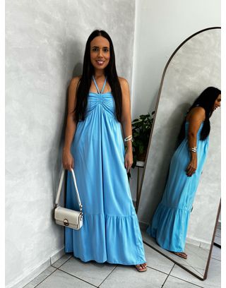 Vestido Eleonora Azul Bebê - MHA VIANA STORE
