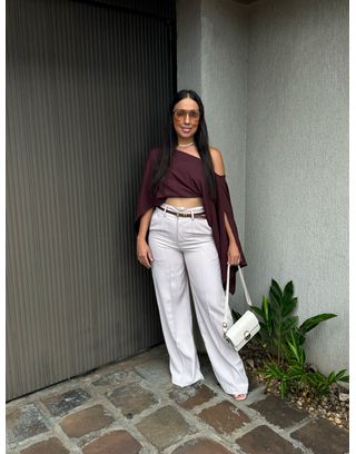 Bata Túnica Marrom - MHA VIANA STORE