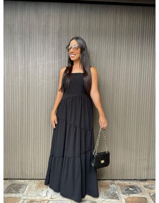 Vestido Luiza Preto - MHA VIANA STORE