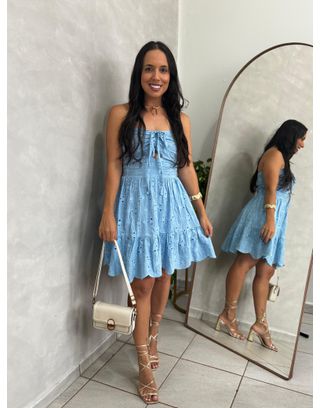 Vestido Emilia Azul - MHA VIANA STORE