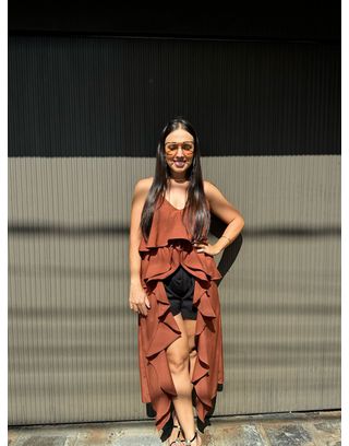 Bata Boho Chic Dalila Marrom - MHA VIANA STORE