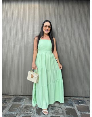 Vestido Luiza Verde Lima Claro - MHA VIANA STORE