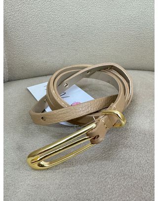 Cinto Fivela Camille Bege - MHA VIANA STORE