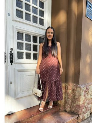 Vestido de Bolinhas Safira - MHA VIANA STORE