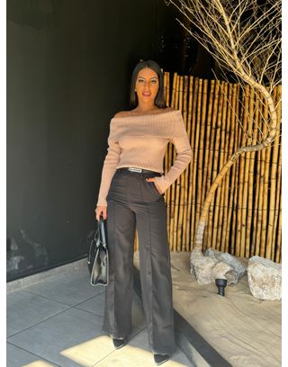 Calça Alfaiataria Preta - MHA VIANA STORE