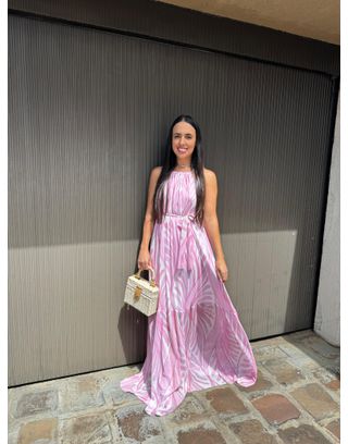 Vestido Cecilia Rosa - MHA VIANA STORE