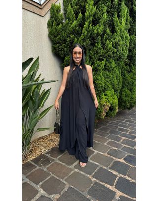 Bata Túnica Preta - MHA VIANA STORE