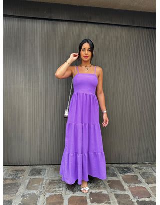 Vestido Larissa lilás - MHA VIANA STORE