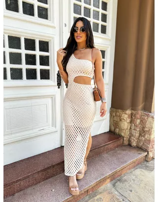 Vestido Nula Manga Eloa - MHA VIANA STORE