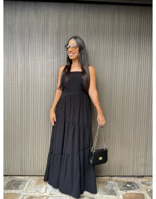 Vestido Luiza Preto - MHA VIANA STORE