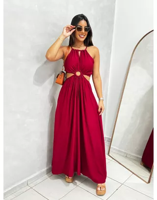 Vestido Marsala Aurora - MHA VIANA STORE