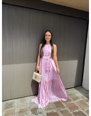Vestido Cecilia Rosa - MHA VIANA STORE