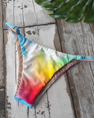Calcinha de Biquini Tie Dye 254-B8 - Use Amazona