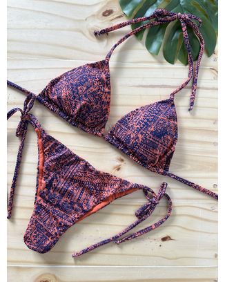 Biquini Rusty Laranja Lacinho 588 - Use Amazona