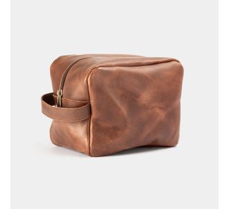 Necessaire em couro premium Arizona Café - Use Veterano | Botinas de Qualidade