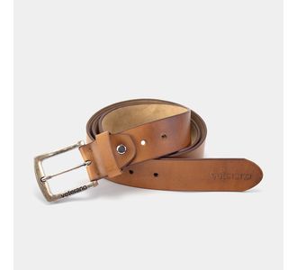 Cinto Couro Whisky Fivela Prata Envelhecida - Use Veterano | Botinas de Qualidade