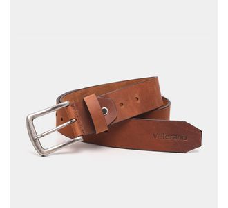 Cinto Couro Soleta Rustico Fivela Prata Envelhecida - Use Veterano | Botinas de Qualidade