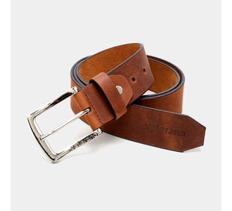 Cinto Couro Soleta Rustico Fivela Cromo - Use Veterano | Botinas de Qualidade