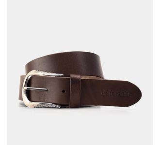 Cinto Couro Conhaque Fivela Dallas - Use Veterano | Botinas de Qualidade