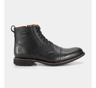 Coturno em couro premium Maverick Preto - Use Veterano | Botinas de Qualidade