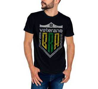 Camiseta Masculina Escudo Brasileiro Veterano - Use Veterano | Botinas de Qualidade
