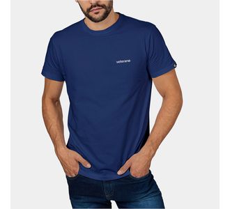 Camiseta Básica Masculina Veterano Azul - Use Veterano | Botinas de Qualidade