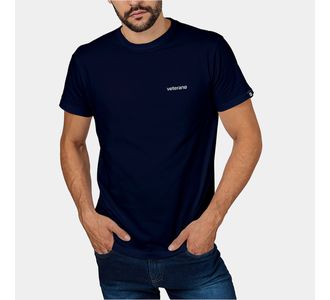 Camiseta Básica Masculina Veterano Marinho - Use Veterano | Botinas de Qualidade
