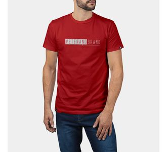 Camiseta Masculina Veterano Brand 2024 Vermelho - Use Veterano | Botinas de Qualidade