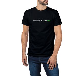 Camiseta Masculina Respeita o Agro Veterano Preto - Use Veterano