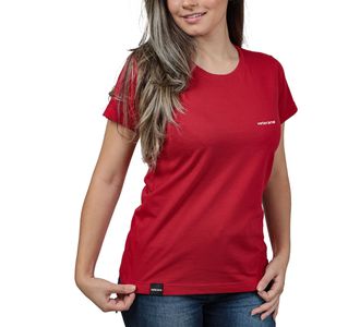 Camiseta Básica Feminina Veterano Vermelho - Use Veterano