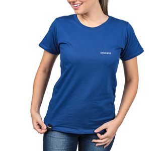 Camiseta Básica Feminina Veterano Azul - Use Veterano