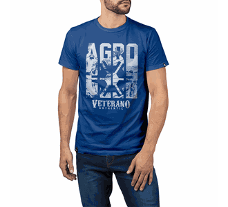 Camiseta Veterano Agronomia Azul - Use Veterano | Botinas de Qualidade