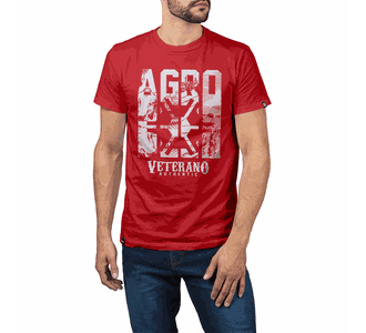 Camiseta Veterano Agronomia Vermelho - Use Veterano | Botinas de Qualidade